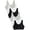Black Hue/White/Grey Heather/Black Hue/White/Grey Heather, variant on Women's 360 Stretch Full Coverage Comfort Bras, 6-Pack, Sizes S-4XL, 9012SA