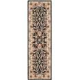 thumbnail image 2 of SAFAVIEH Easy Care Myrtle Floral Runner Rug, Black/Ivory, 2'6" x 10', 2 of 7