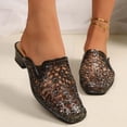 thumbnail image 2 of Ticikt Women's Jelly Sandals Slingback Bling Beach 80s 90s Retro Flat Shoes, 2 of 6