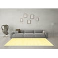 thumbnail image 3 of Ahgly Company Machine Washable Indoor Rectangle Solid Yellow Modern Area Rugs, 8' x 12', 3 of 4
