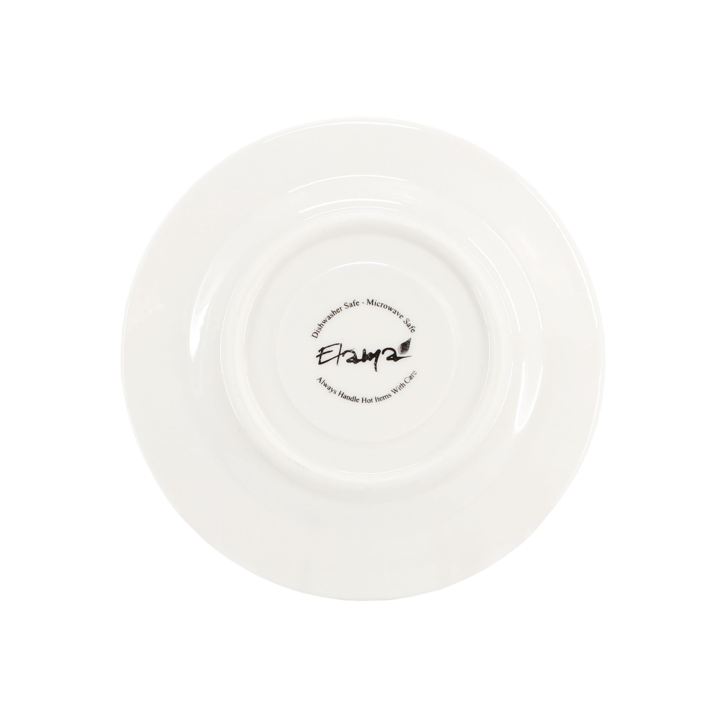 Elama Sol 12 Piece 3 Ounce Porcelain Espresso Cup with Saucer Set in White