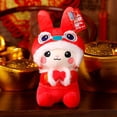 thumbnail image 3 of Rabbit Plush Toy For Kids Creative Mascot Doll For Home Decor New Year Gift, 3 of 13