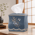 Square Tissue Box Cover for Modern Home Decor, Capri, 8.50 x 7.91 x 7. ...