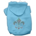 thumbnail image 5 of Christmas Pet Dog  Cat Hoodie Rhinestone, "Holiday Fleur De Lis", 5 of 9