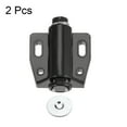 thumbnail image 4 of Unique Bargains Magnetic Touch Catch Latch Closures Nylon Black for Furniture Door Shutter 2Pcs, 4 of 4