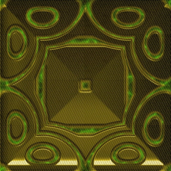 Ahgly Company Indoor Square Patterned Black Bean Brown Area Rugs, 5' Square