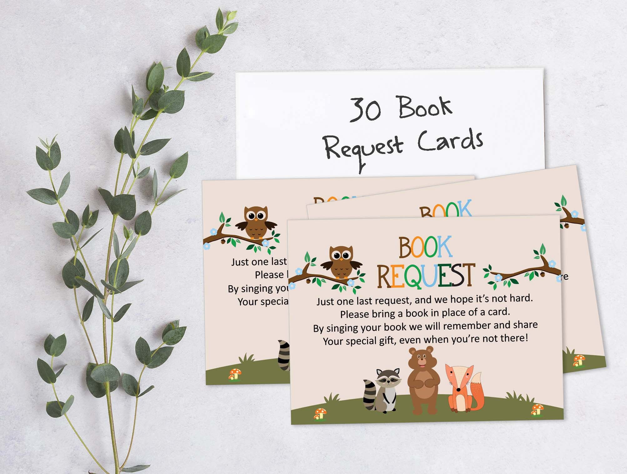 Inkdotpot 30 Books For Baby Shower Request Cards Bring A Book Instead Of A Card Jungle Animals Gender Neutral Baby Shower Invitations Inserts Games