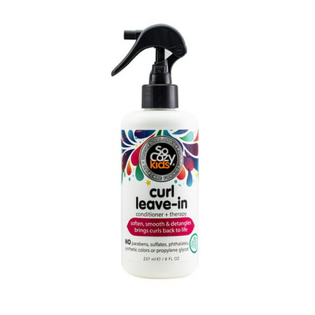 SoCozy Curl Spray Leave-In Conditioner For Kids Hair Detangles and Restores