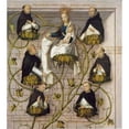 thumbnail image 2 of Hans Holbein The Elder 20x22 Black Ornate Framed Double Matted Museum Art Print Titled: Lineage of the Dominican Order (1501), 2 of 5
