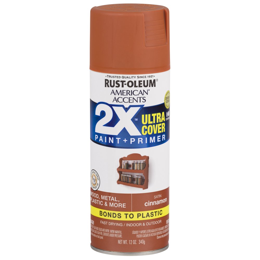 Cinnamon, RustOleum American Accents 2X Ultra Cover, Satin Spray Paint