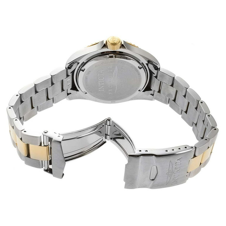 Invicta Men s 22057 Pro Diver Grey Dial Two Tone Bracelet Dive Watch