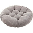 thumbnail image 1 of Nvzi Floor Pillows Cushions Round Chair Cushion Outdoor Seat Pads for Sitting Meditation Yoga Living Room Sofa Balcony 22x22 Inch, Grey, 1 of 5