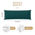 thumbnail image 3 of Fotbe Black And Teal Checkerboard Funda para Almohada Corporal con Diseño, Funda de Microfibra Ultrasuave de 20x54 Pulgadas, Ropa de Cama Elegante, 3 of 7