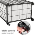 thumbnail image 7 of Laundry Basket with Wheels, Heavy Duty Laundry Hamper with Wood Lid, Clothes Hamper with Divided Removable Liner Bag, Large Capacity Iron-Made Laundry Sorter Laundry Room Organization (Beige), 7 of 7