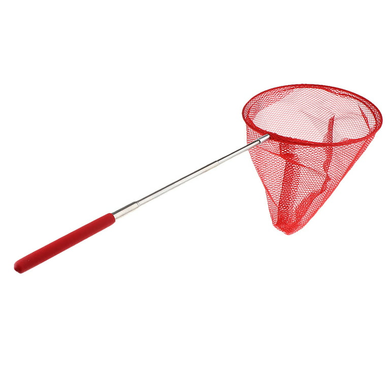 Expandable Children's Telescopic Butterfly Net Toy Catching Mesh - Red 