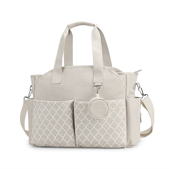 SPEKSEE Sac Fourre-Tout à Couches pour Maman, Grand Sac à Couches de Voyage Multifonction avec Bandoulière Ajustable