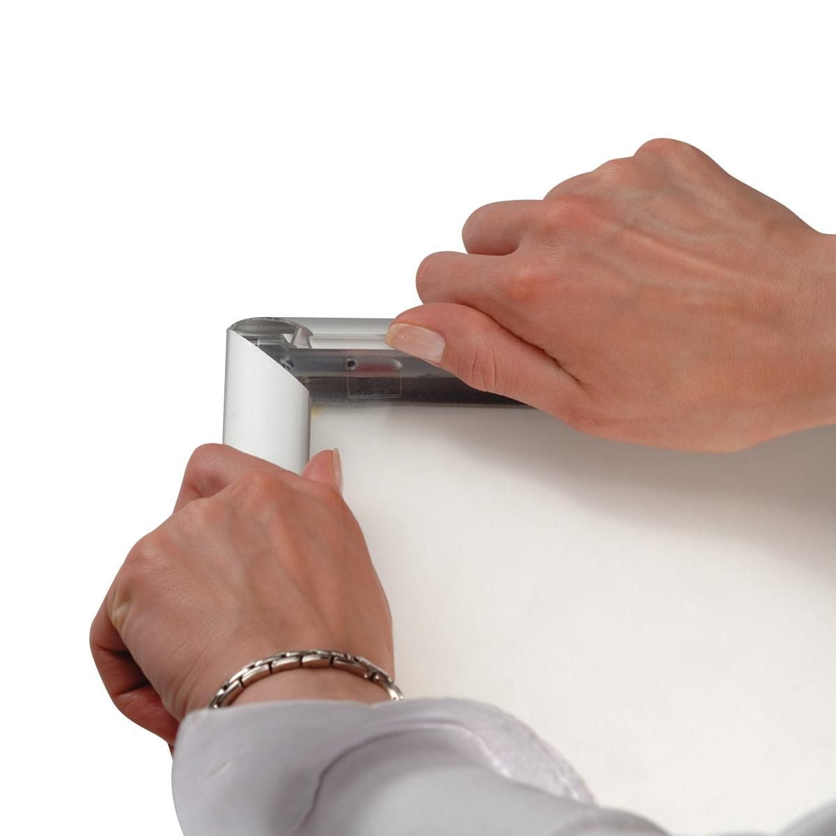 SECO Snap Poster Frame Case, 11 x 14 Inches, Silver