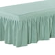 thumbnail image 4 of Falda para mesa de masajes, cenefa para cama de salón de belleza, funda de sábana con orificio para el aliento para Verde claro, 4 of 6