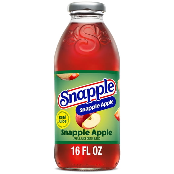 Snapple Apple Juice Drink, 16 fl oz, Glass Bottle
