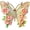 Pimk, variant on Butterfly Crystal Brooch Pin for Women Fashion Vintage Colorful Glitter Enamel Butterfly Flower Brooch Suit Dresses Wedding Party Accessories Jewelry