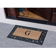 thumbnail image 3 of A1 Home Collections Rubber Coir Doormat Outdoor Entrance Floor Entryway Mat, Beige/Black, 23"x 38", 3 of 7