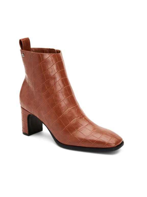 Women's Deni Ankle Boot, Dark Cuoio, 5