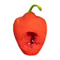 thumbnail image 1 of Gorro de peluche de pimienta para adultos, bonito tocado, capucha para juegos de rol y vacaciones. Naranja, 1 of 9