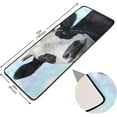 thumbnail image 2 of Dreamtimes Funny Cow Runner Rug 2' x 6' Non Slip with Rubber Backing Blue Sky Washable Soft Area Rug Carpet Entryway Rug Runner for Hallway Bedroom Kitchen Decor, 2 of 6