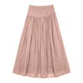thumbnail image 6 of CAIXIA Work Skirts for Women Front Slit Solid Color Soft & Breathable Vacation Outfits Long Skirts for Women Boho Maxi Skirt with Pockets, 6 of 6
