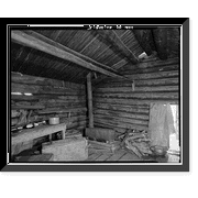 Historic Framed Print, Charlie Yale Main Cabin, Glacier River near Nolan, Bettles vicinity, Yukon-Koyukuk Census Area, AK - 5, 17-7/8" x 21-7/8"