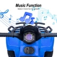 thumbnail image 3 of Hikiddo 12V Ride-on Toy for Toddlers, Kids ATV 4 Wheeler for 1-3 Boys & Girls with Music - Blue, 3 of 8