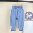 thumbnail image 2 of Tranfacy Fall Winter Denim Jeans Little Girls Jogger Casual Outerwear Trousers for 1‑6 Years, 2 of 3