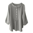 thumbnail image 2 of Karight Womens Button Down Shirt Long Sleeve Blouse, 2 of 6