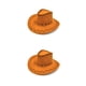 thumbnail image 1 of Qarigey Adults Portable Fashion Western Style Cowboy Photography Wide Hat Headwear Banquet Cosplay Decor Brim Cap Prop Amarillo 2piezas Qarigey CBP011679, 1 of 5
