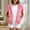 Pink, variant on Girls Solid Loose Zip up Hooded Jacket Lightweight Short Sleeve Sweatshirt Jacket with Pockets, Casual Spring Fall Outerwear for Kids White 170(170)