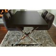 thumbnail image 6 of Pangea Home Alexa Modern Wood Veneer & High Polished Steel Dining Table in Black, 6 of 9