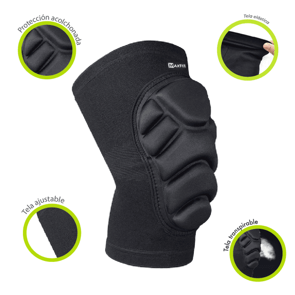 Rodilleras deportivas de compresión y protección/Modelo HX920 Maxfit sports Rodillera corta