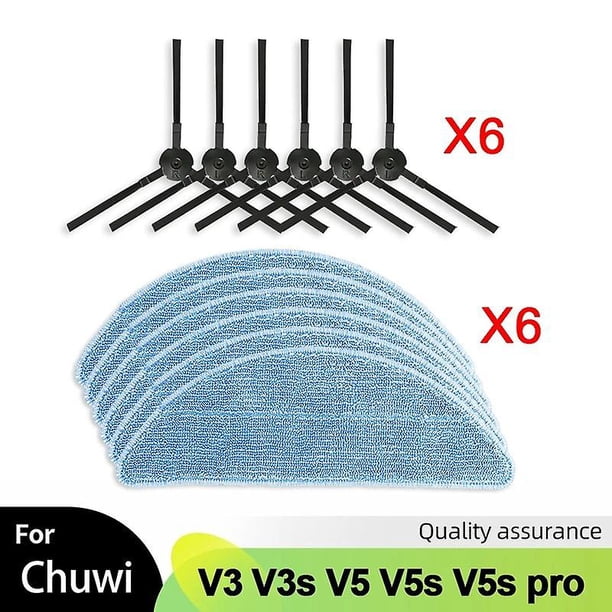 For iLife Chuwi V3 V3s V5 V5s V5s pro V50 V55 x5 Robot Vacuum Cleaner Parts Side Brush HEPA Filter Mop Cloth Accessories~1642