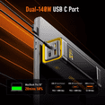thumbnail image 4 of Power Bank Aohi 27 600mah 240w Entrada Tipo C, Carga Rapida para Macbook, tablet, smartphone, 4 of 6