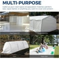 thumbnail image 3 of ALORAIR Crawl Space Vapor Barrier 14 mil 10'x100', Drop Cloth Vapor Barrier Covering for Crawlspace Encapsulation Moisture Control, Thick Plastic Sheeting Heavy Duty, Black and White Film, 3 of 10
