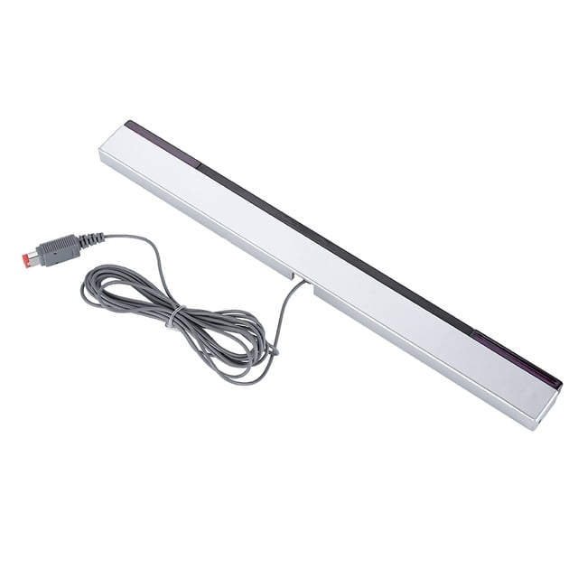 Barra de sensor de señal de rayos infrarrojos IR con receptor cableado y soporte para consola Nintendo WII