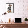 thumbnail image 2 of Stupell Industries Doberman Puppy Dog Pet Animal Watercolor Painting Framed Giclee Texturized Art by George Dyachenko, 2 of 8