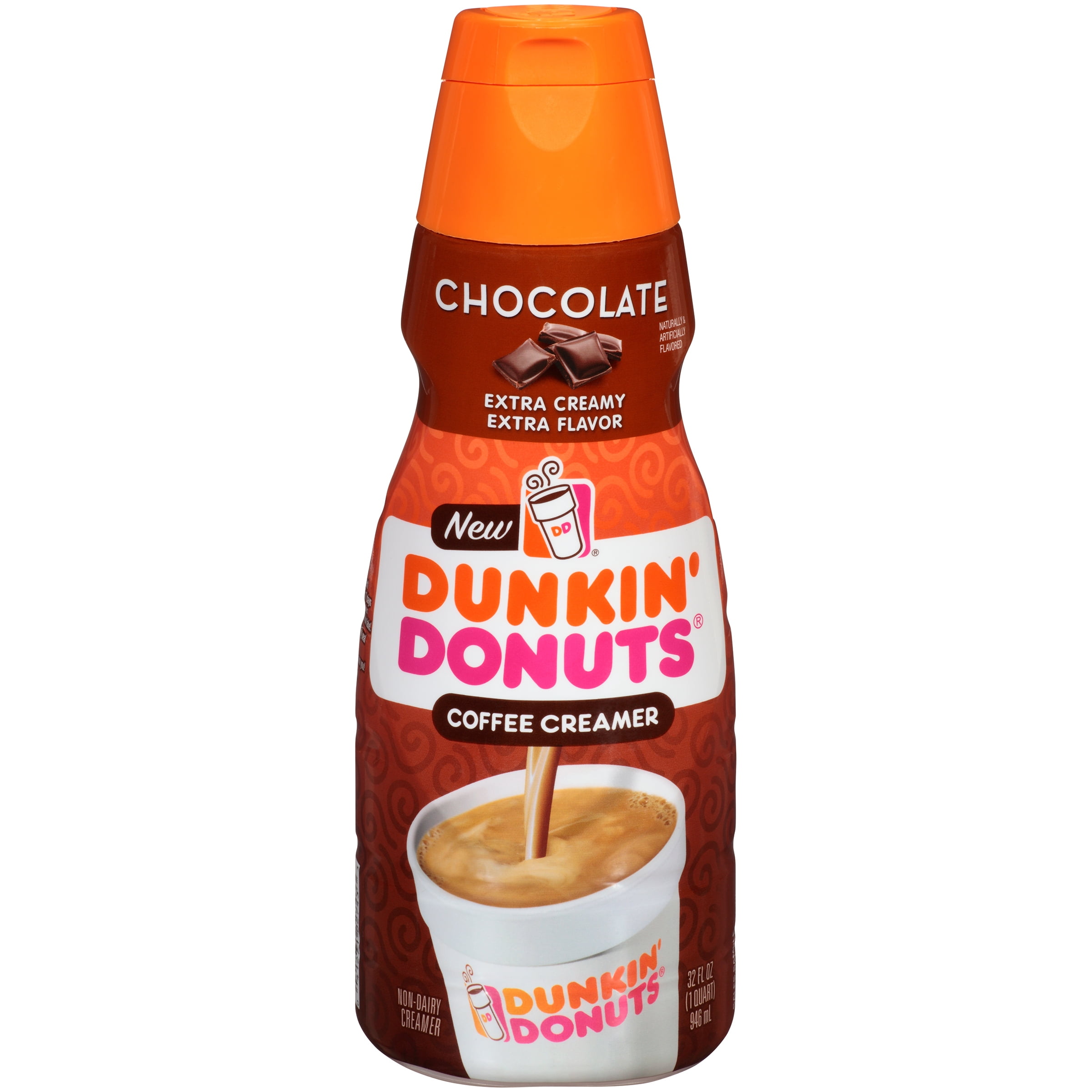 Dunkin' Donuts Extra Creamy Chocolate Coffee Creamer, 1 Quart
