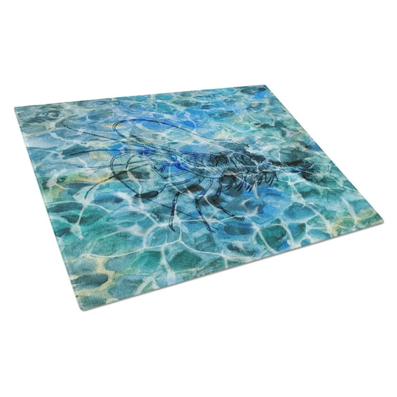 Caroline's Treasures Shrimp Under water Glass Cutting Board Large