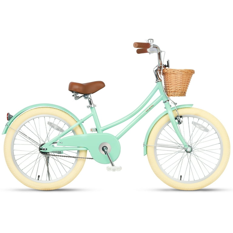 Glerc 20-inch Kids Bike for Girls 7-13 Years, Mint Green