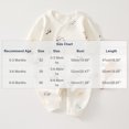 thumbnail image 3 of Bovxnpu Newborn Bodysuits Baby Wrap Romper Long Sleeve Snap Closure Cotton Bodysuit Infant Outfits, 3 of 7