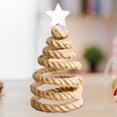 thumbnail image 4 of Tabletop Christmas Tree Decorative Mini Christmas Tree for Gifts Party Decor Hemp Rope, 4 of 7