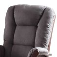 thumbnail image 3 of Newboti Furniture Grey and Cherry Glider Chair with Ottoman 24860, 3 of 5