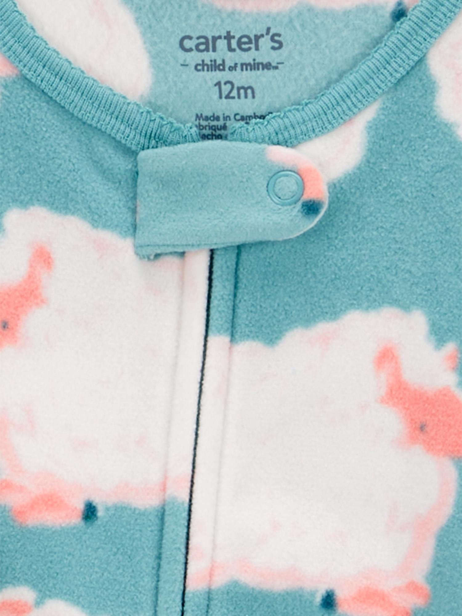 Carter's Child of Mine Toddler Girl Pajama Sleeper, 2-Pack, One-Piece, Sizes 12M-5T
