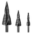 thumbnail image 4 of Jeu de 3 Forets à Pas de Cobalt pour Acier Inoxydable et Métal (4-32mm/4*20mm/4-12mm), 4 of 5